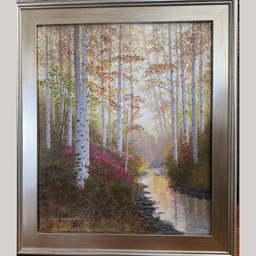 Click to view detail for Aspen Rouge & Mist 24x20 $2850